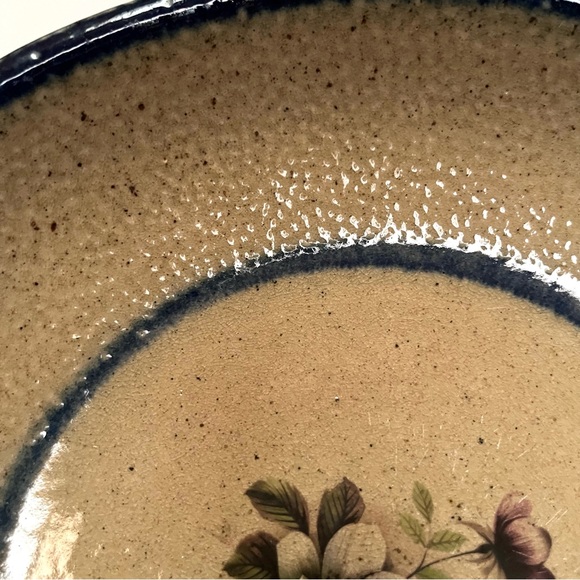 Vintage Monroe Salt Works Floral Blossom Print Pasta Plate - Picture 3 of 11